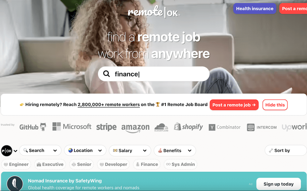 RemoteOK：全球最大的远程工作社区